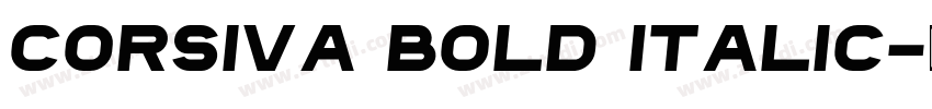 Corsiva Bold Italic字体转换